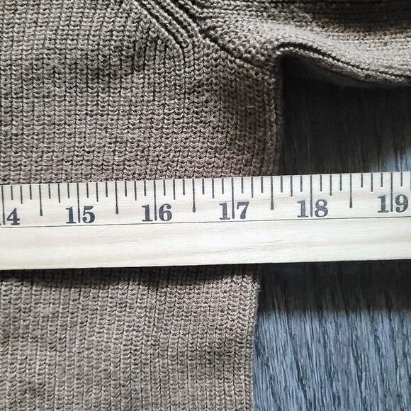 J. JILL Knit V-Neck Pullover Sweater in Brown Womens XS Petite - Picture 7 of 8